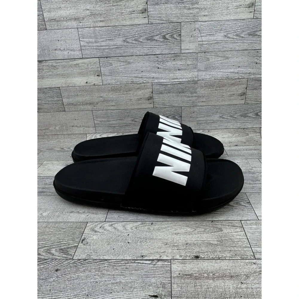 Nike Victori One Men Sz 11 Black White Slide Sandals BQ4639-012 Revive Foam